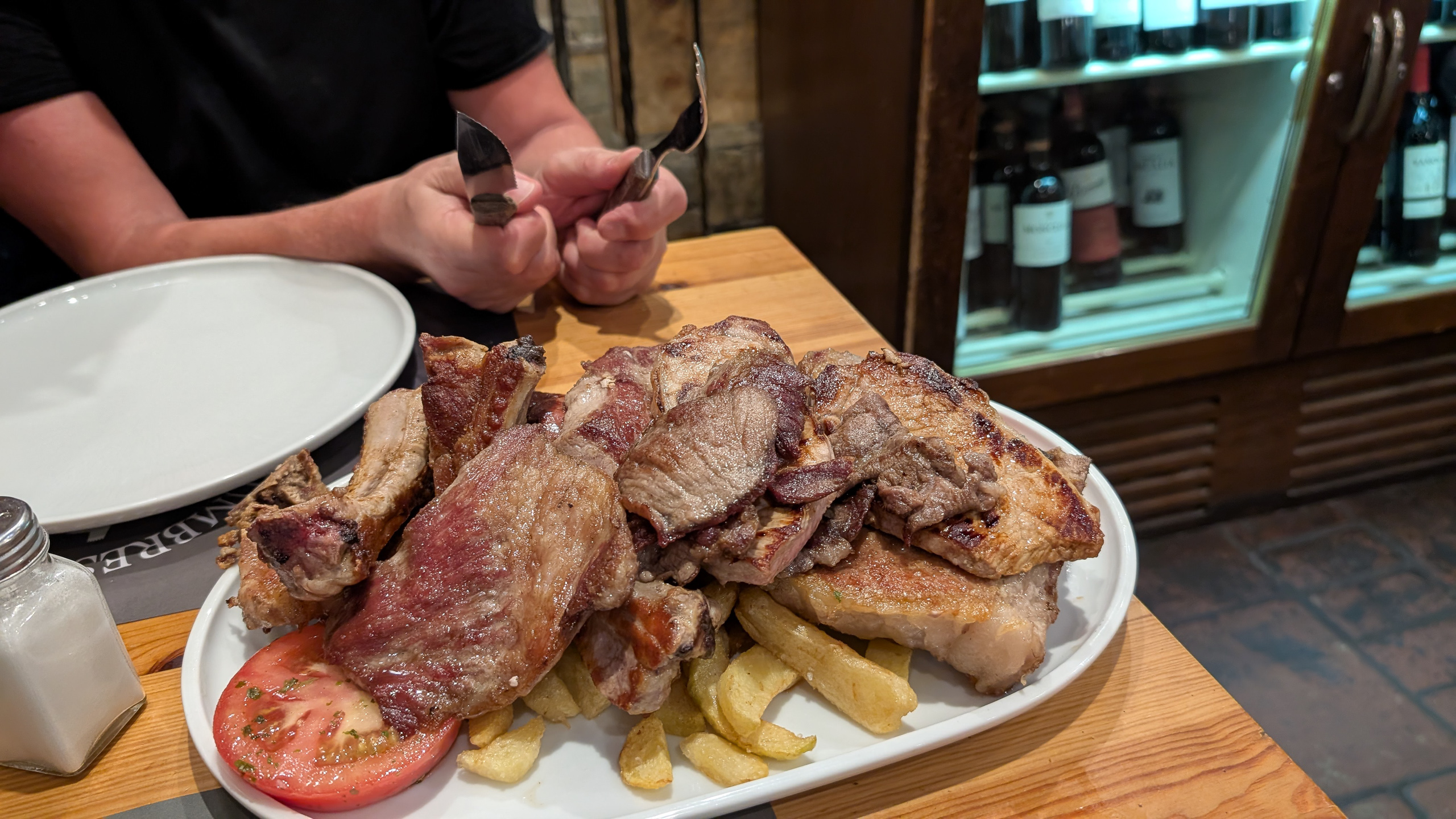 Grillplatte zum Abendessen